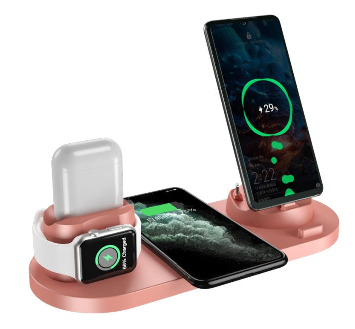 Wireless Charger For IPhone and Watch 6 In 1 Charging Dock Station