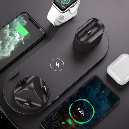 Wireless Charger For IPhone and Watch 6 In 1 Charging Dock Station