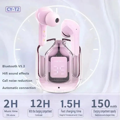 T2 Wireless Bluetooth Earphone Transparent