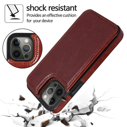 Leather Wallet Case for iPhone