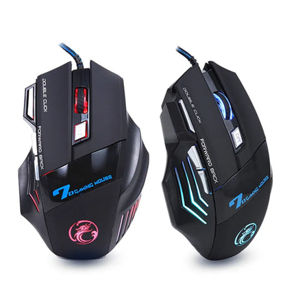 Ergonomic Wired Gaming Mouse LED 5500