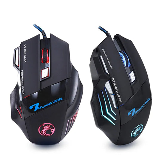Ergonomic Wired Gaming Mouse LED 5500