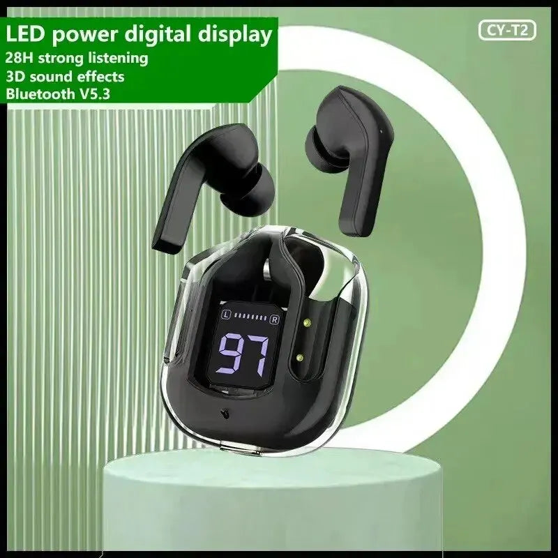 T2 Wireless Bluetooth Earphone Transparent