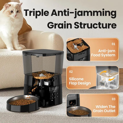 ROJECO 2L Automatic Pet Feeder Button Version