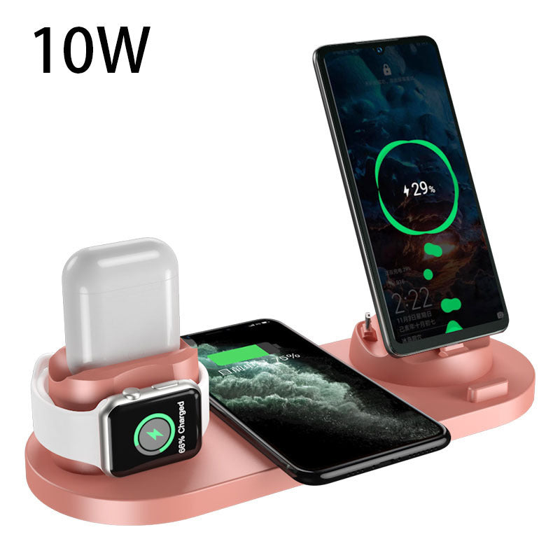 Wireless Charger For IPhone and Watch 6 In 1 Charging Dock Station