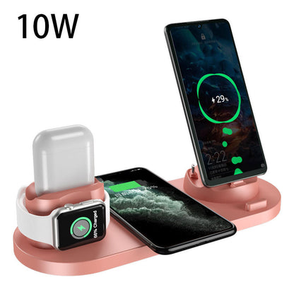 Wireless Charger For IPhone and Watch 6 In 1 Charging Dock Station