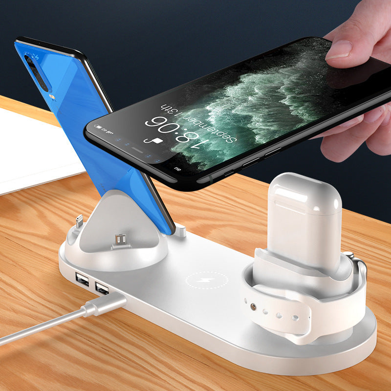 Wireless Charger For IPhone and Watch 6 In 1 Charging Dock Station